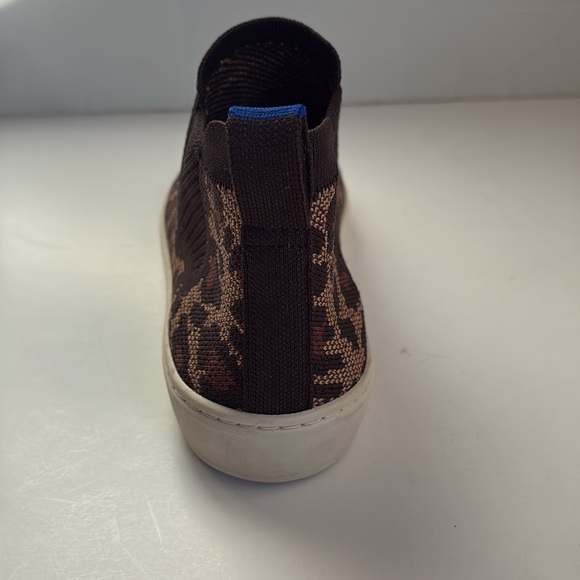 Rothy’s leopard animal print hi top sneaker chelsea boot wild cat slip on - Picture 12 of 16